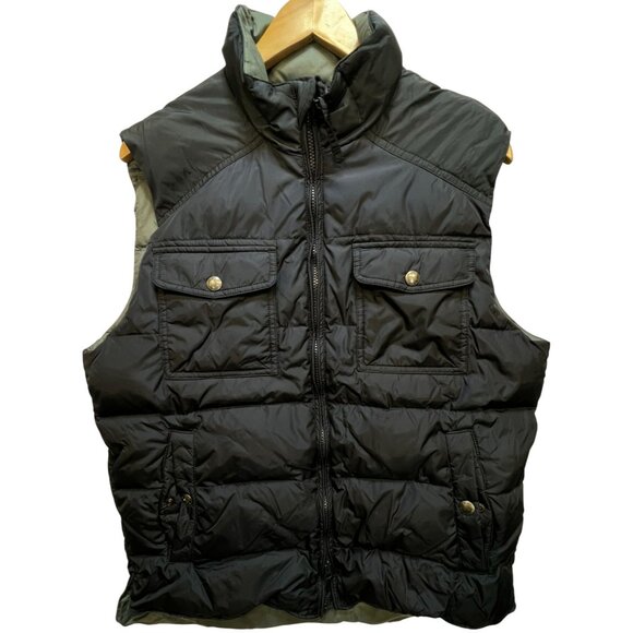 Banana Republic Other - Banana Republic Men's Midweight Puffer Vest Full Zip Sleeveless Size L Black